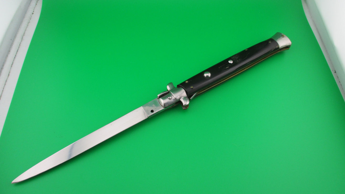 INOX 33cm Italian Stiletto swivel bolster automatic knife