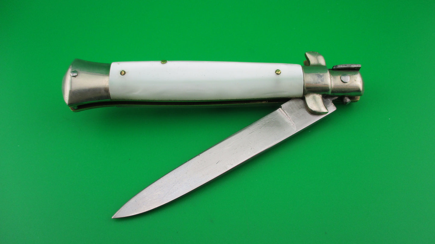 C JUL HERBERTZ ROSTFREI 20cm Italian Transitional Pearlex Stiletto switchblade Red Dot