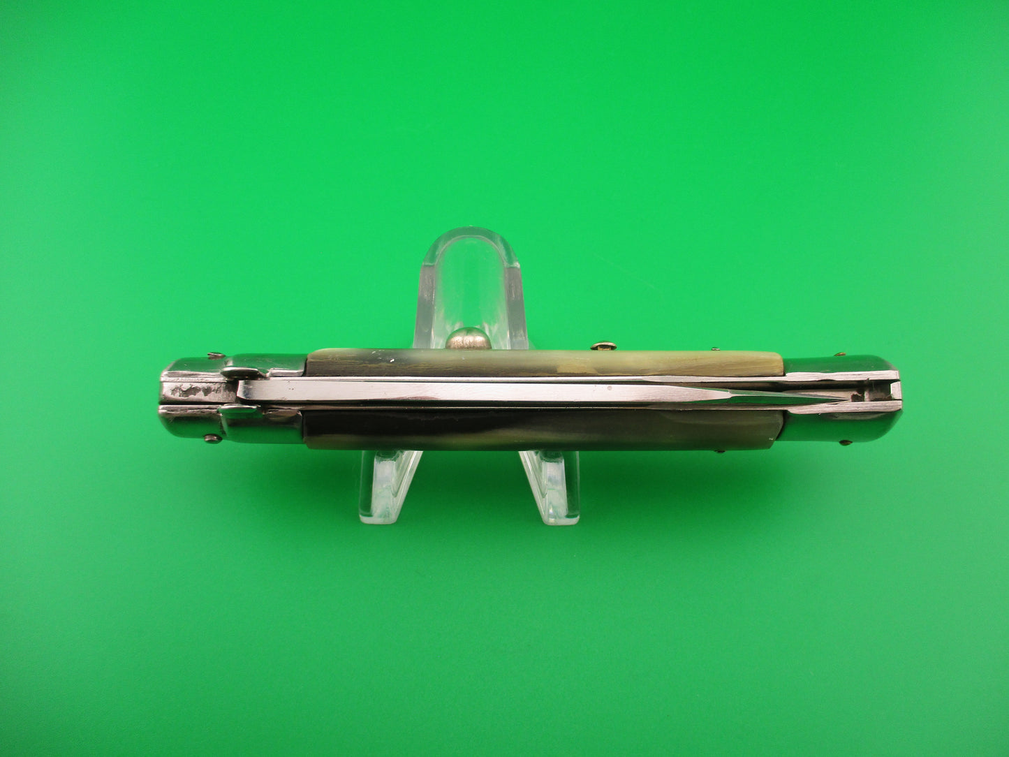 INOX 20cm Italian BOBC 1960s Wasp body Sparrow wing horn Vintage automatic knife