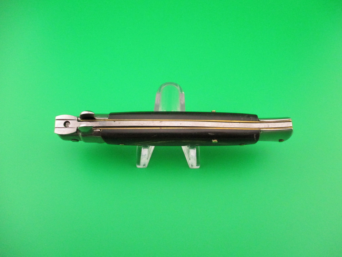 STAINLESS (slant) UD96A000103 PATENT 23cm Italian Stiletto bolster release switchblade