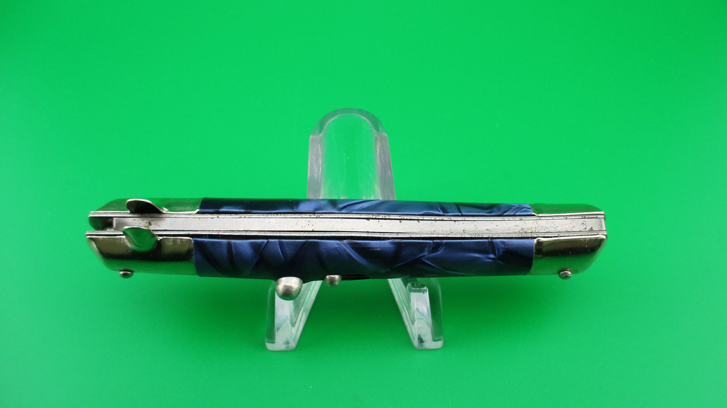 INOX 18cm Italian Tourist knife Blue pearl BoBc automatic knife