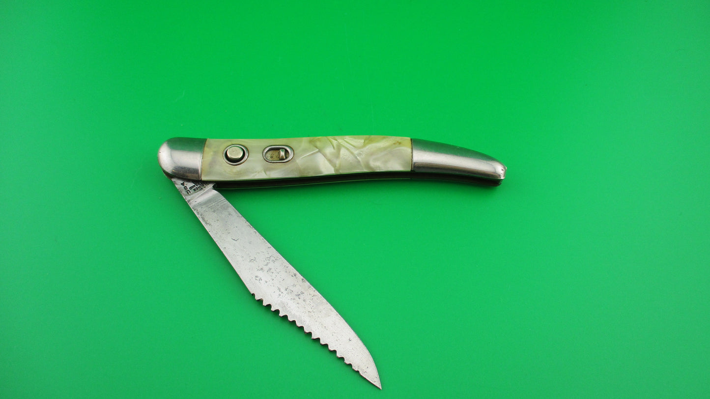 Hammer Brand Imperial Toothpick Fisherman's Switchblade knife w/ Scaler blade