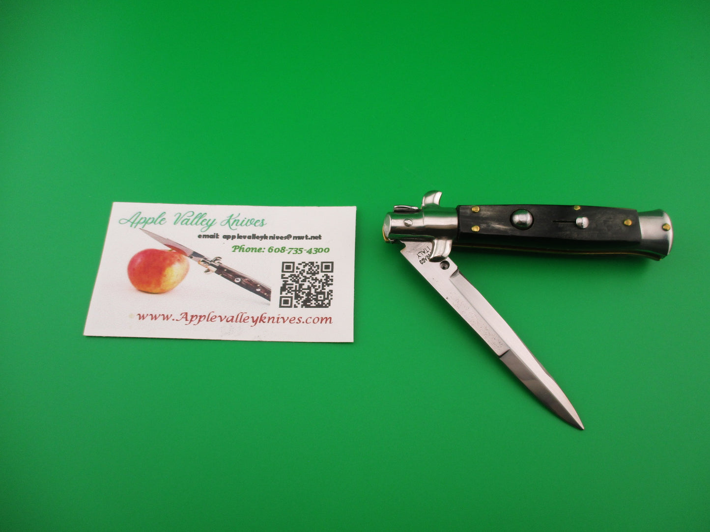 MANIAGO ITALY 18cm Italian Picklock Horn Stiletto automatic knife