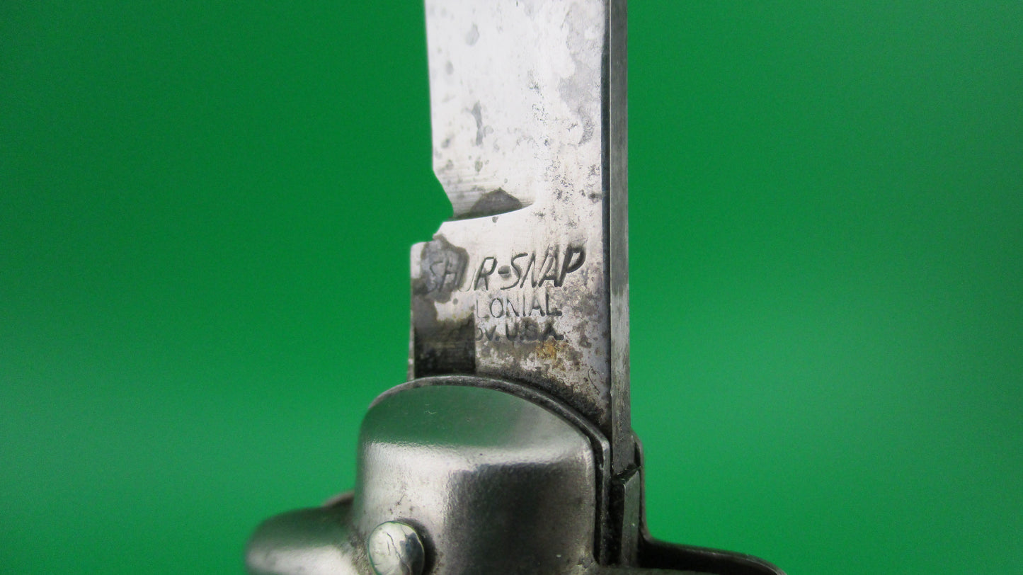 z Colonial SHUR-SNAP Fishtail (bowtie) Black switchblade knife