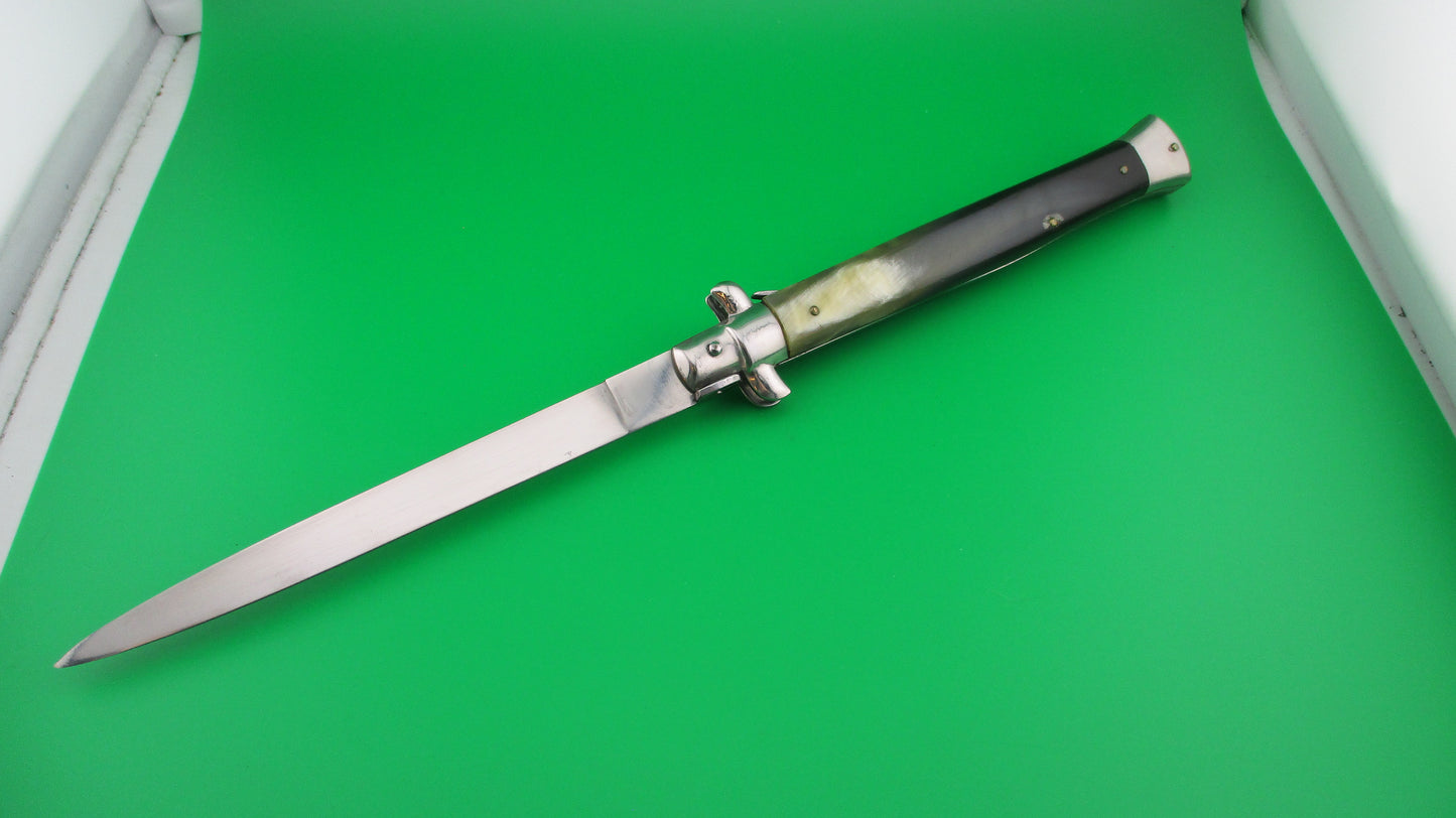 INOX 33cm Italian Stiletto swivel bolster automatic knife