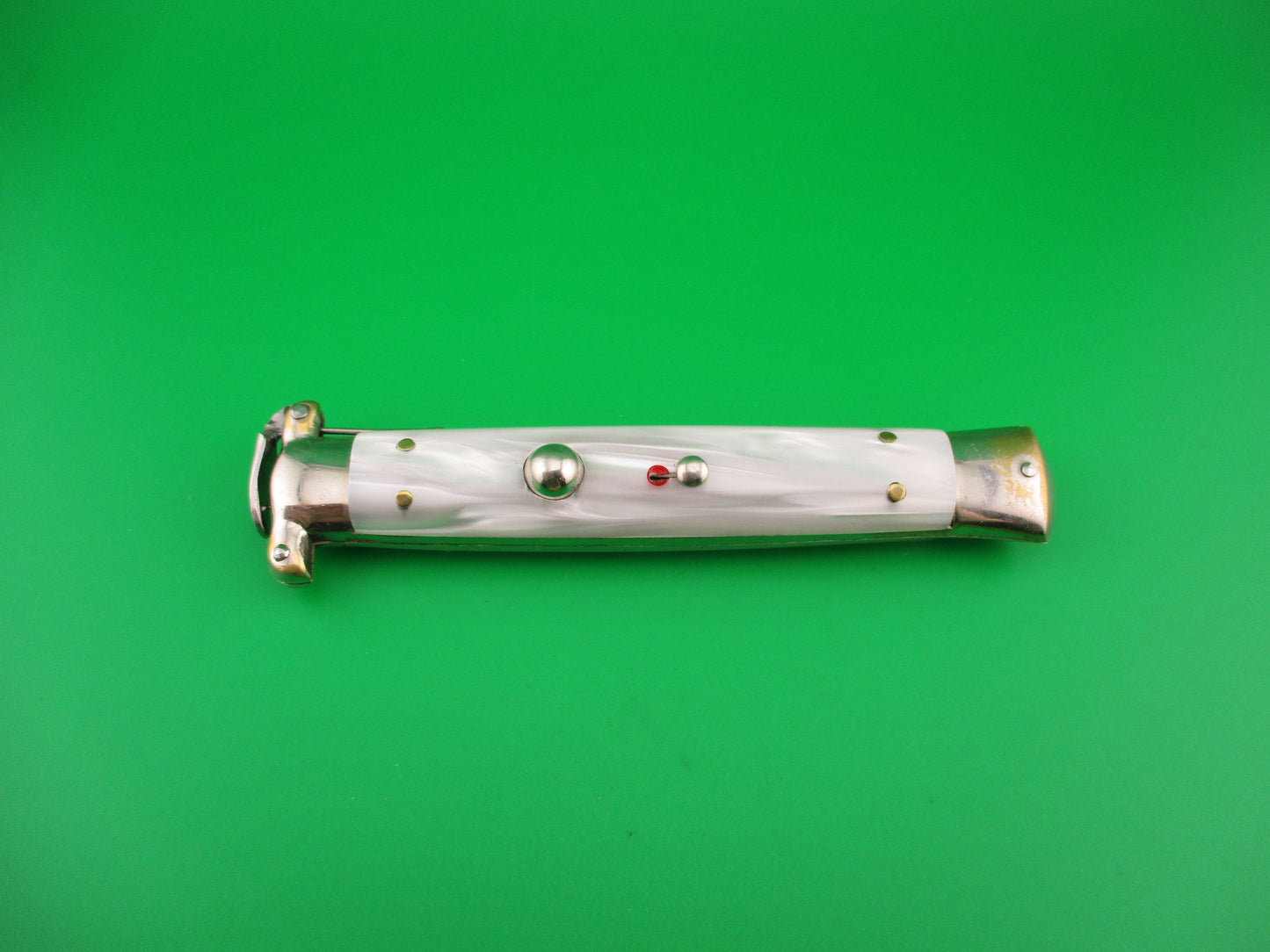C JUL HERBERTZ 22cm 1960s Italian Trapdoor OTF Pearlex switchblade knife