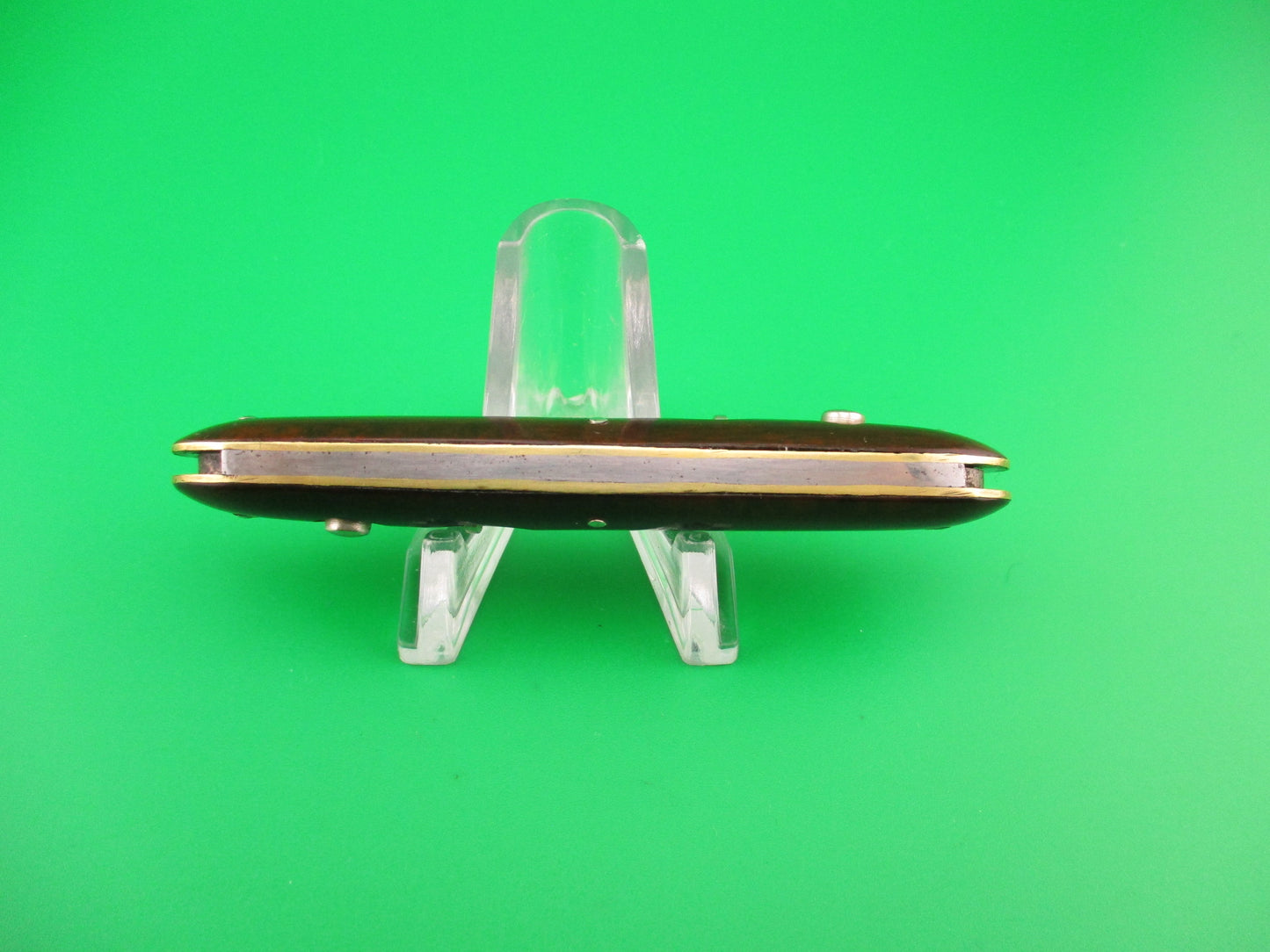 SCHRADO D.R.G.M 3 3/8" double automatic knife w Cocobolo celluloid handles RARE