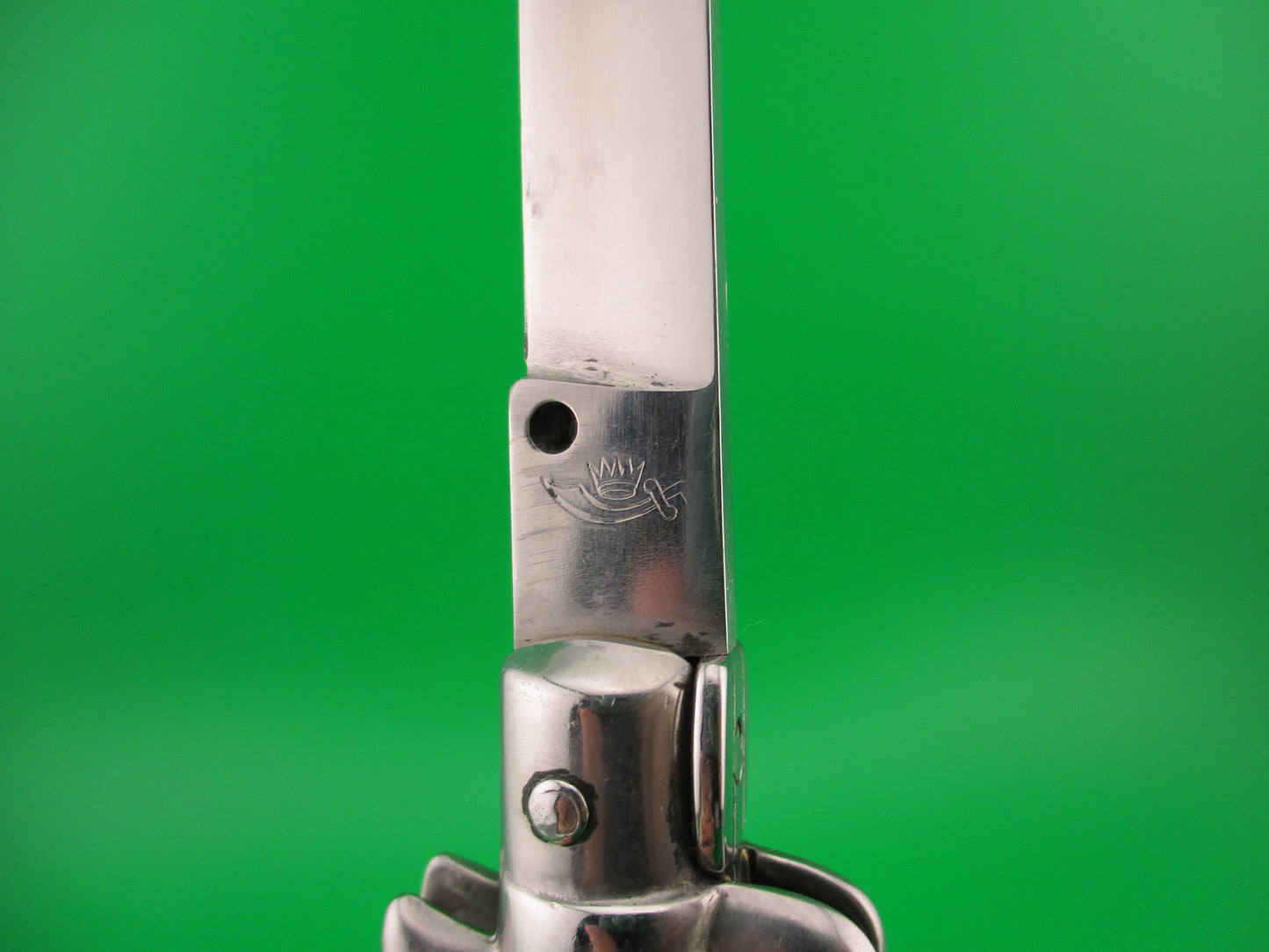 Crown Scimitar 21cm Italian ERN Swivel bolster Red Pearlex vintage automatic knife