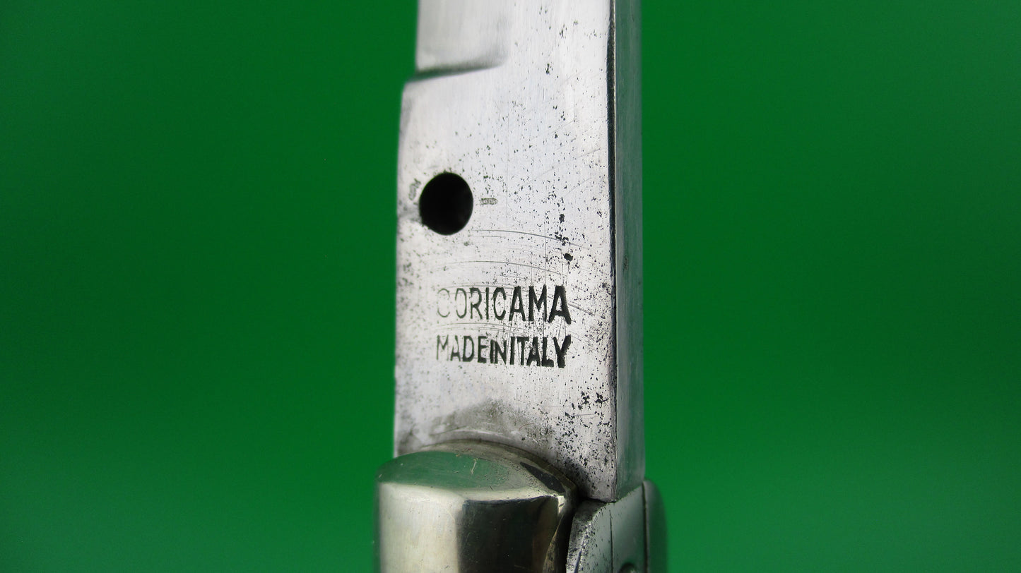 z CORICAMA 20cm Italian Picklock Horn Red Dot safety switchblade knife