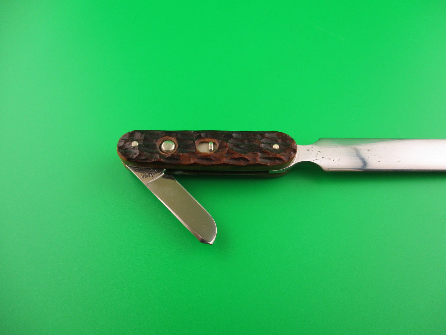 Shapleigh Customized Jigged bone Vintage Letter Opener switchblade knife