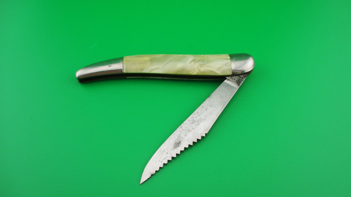 Hammer Brand Imperial Toothpick Fisherman's Switchblade knife w/ Scaler blade