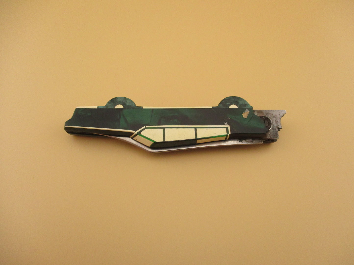 Vintage 11cm Russian Automobile Switchblade Green Car automatic Knife