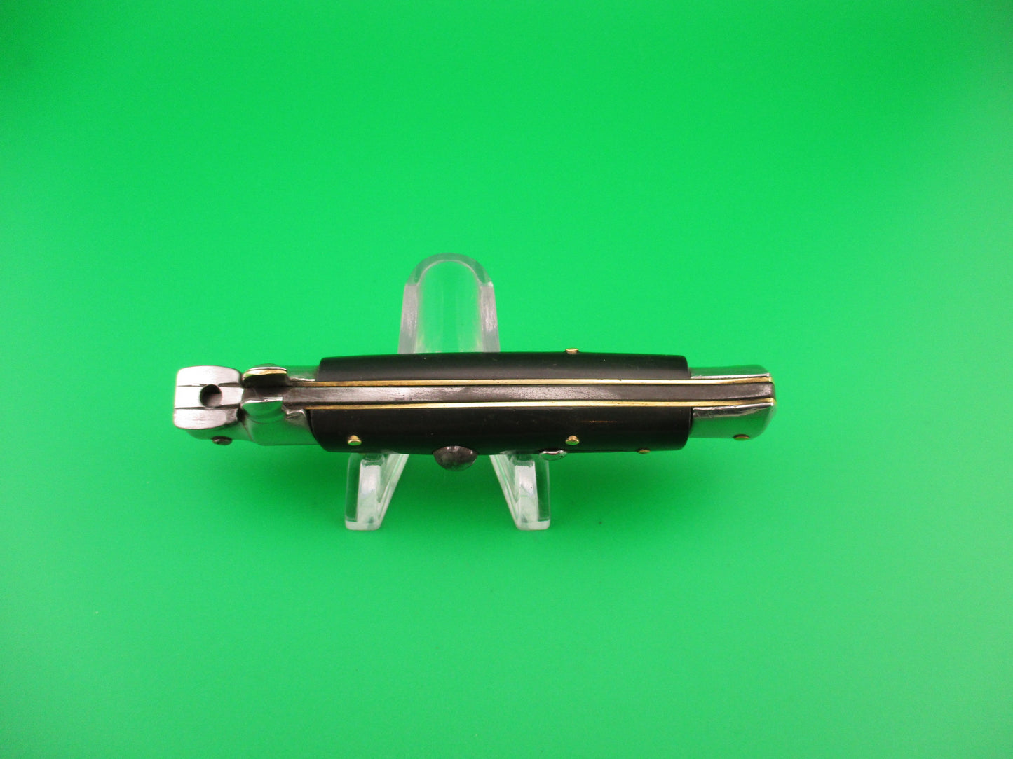 z B Rostfrei 18cm Italian Stiletto Swivel bolster black automatic knife