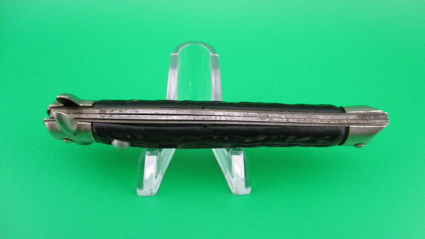 z Colonial SHUR-SNAP Fishtail (bowtie) Black switchblade knife