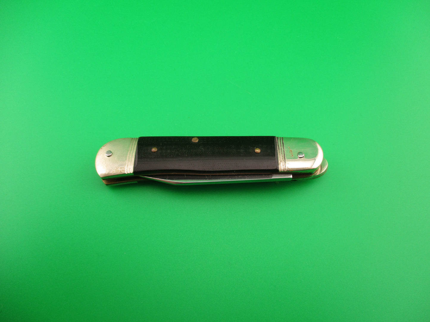 Hubertus Liliput 8cm German Lever Micarta vintage automatic knife