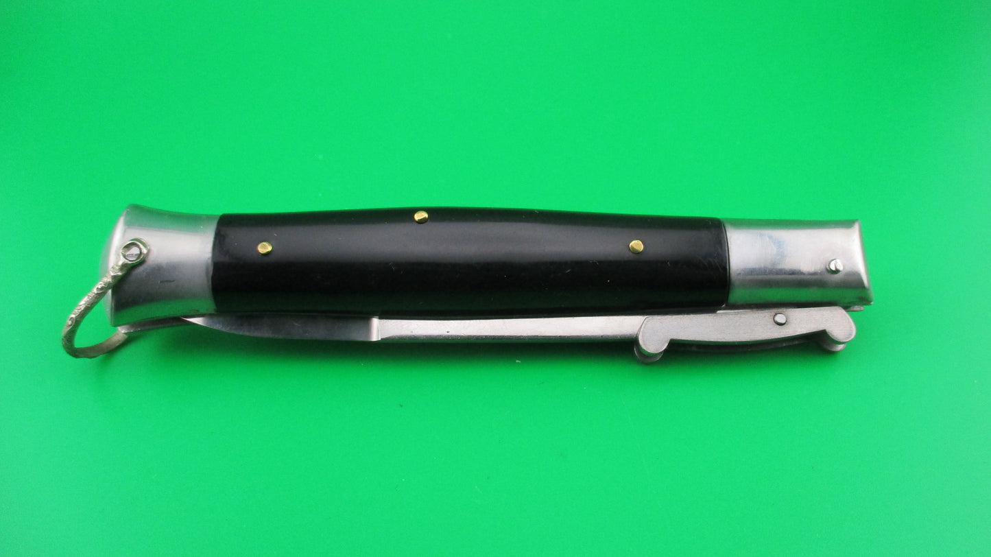 STAINLESS STEEL 22cm Rizzuto Estileto Milano Black automatic knife