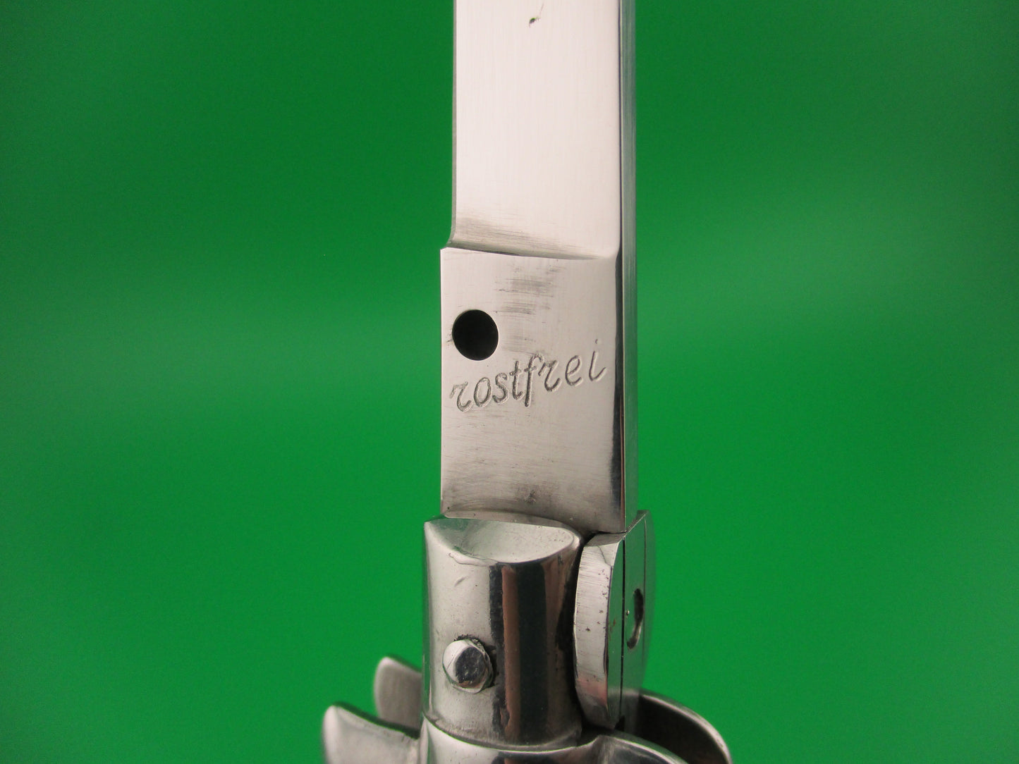 Rostfrei (slant) 20cm Italian Stiletto Stag ROSA ULIANA PRIMO automatic knife