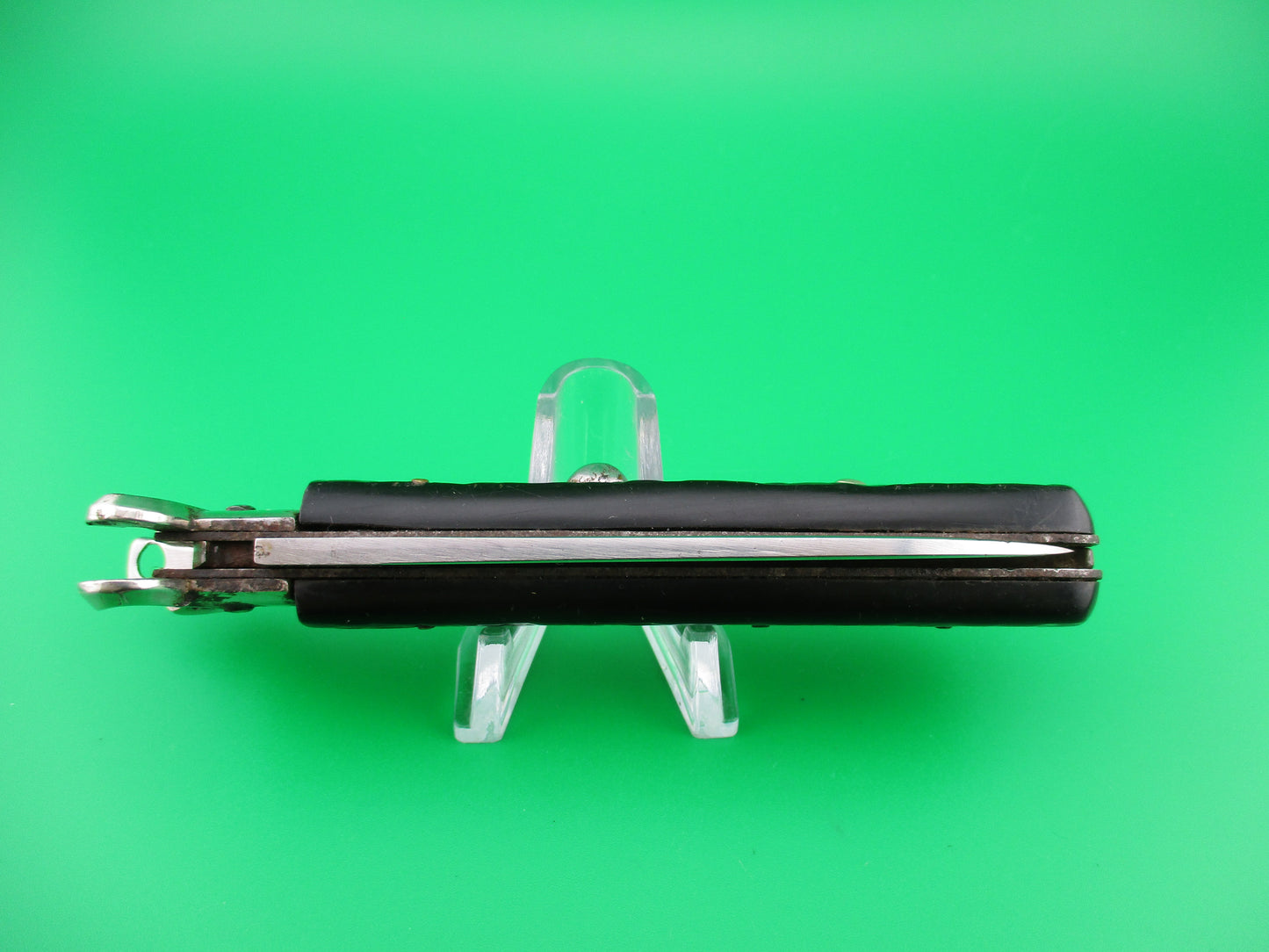 z MASERIN & DE NARDO INOX MANIAGO 21cm Italian Shell Puller Fulcrum Black switchblade