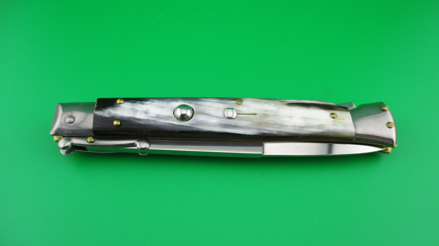 FRANK B 28cm Italian Swing Guard horn automatic knife like new