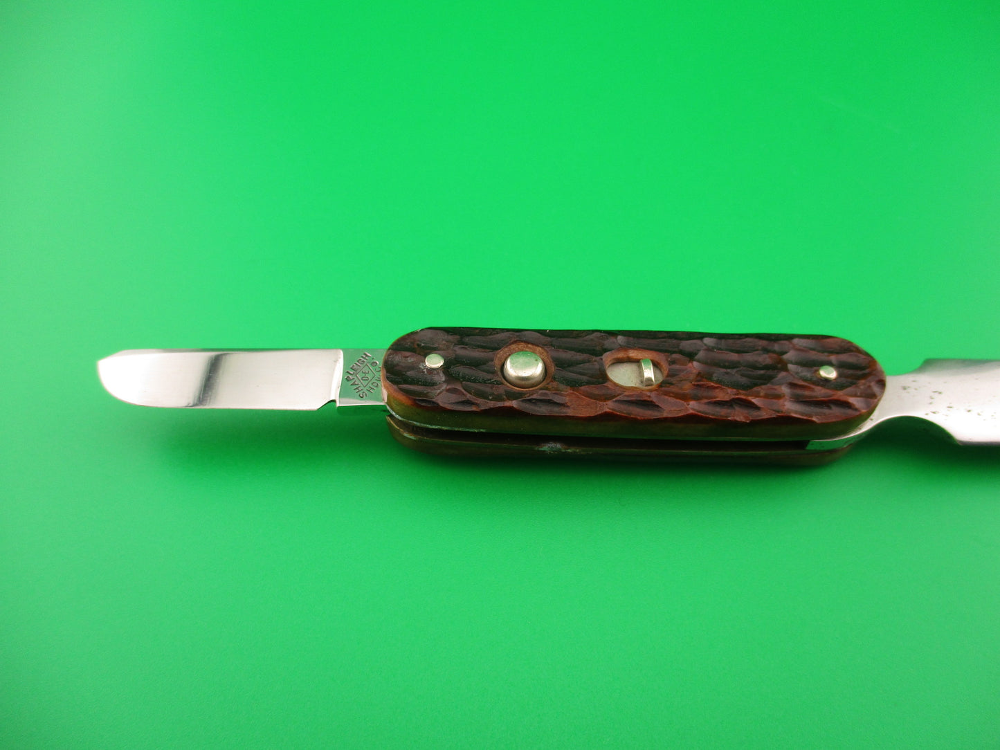 Shapleigh Customized Jigged bone Vintage Letter Opener switchblade knife