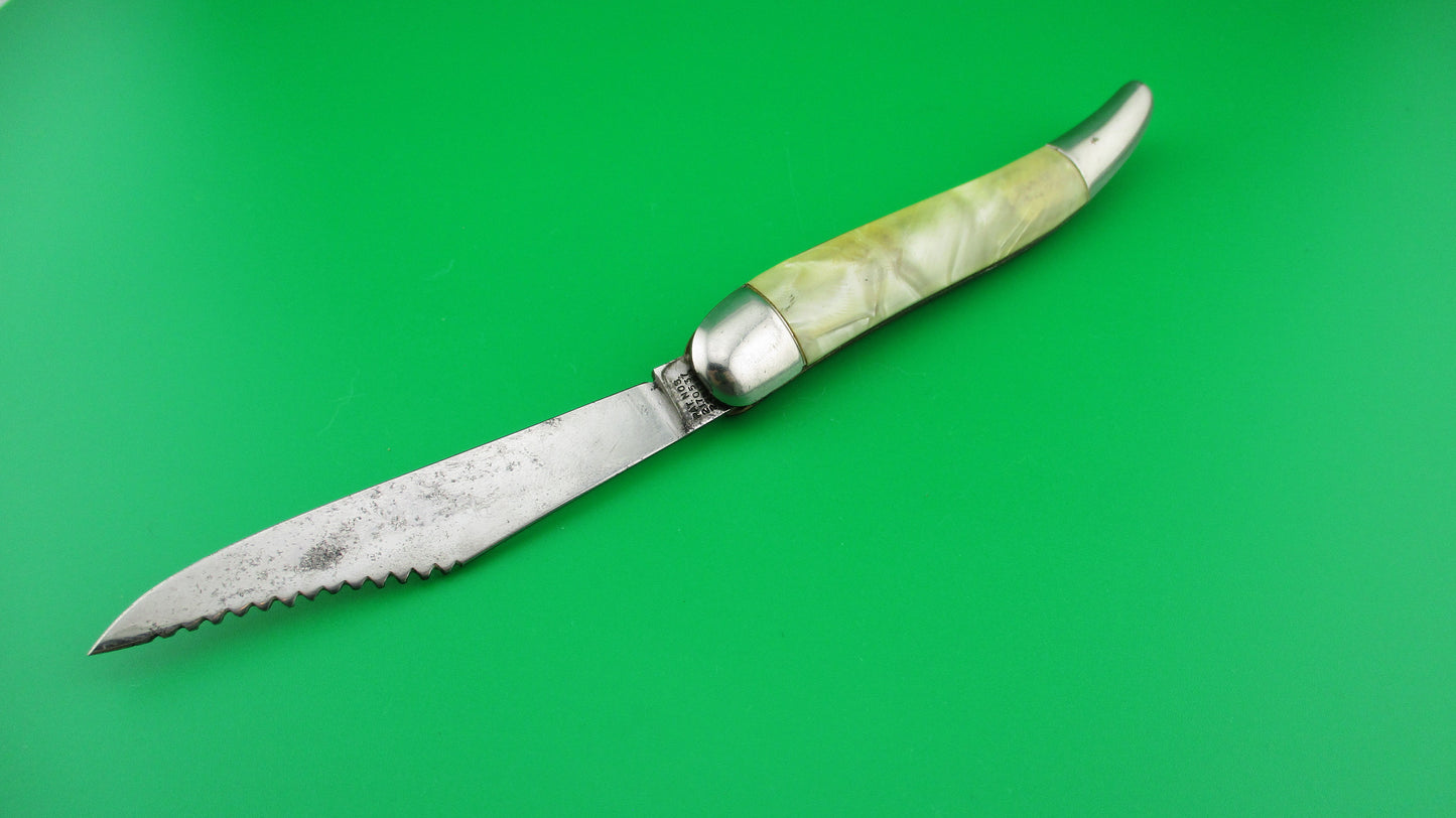 Hammer Brand Imperial Toothpick Fisherman's Switchblade knife w/ Scaler blade