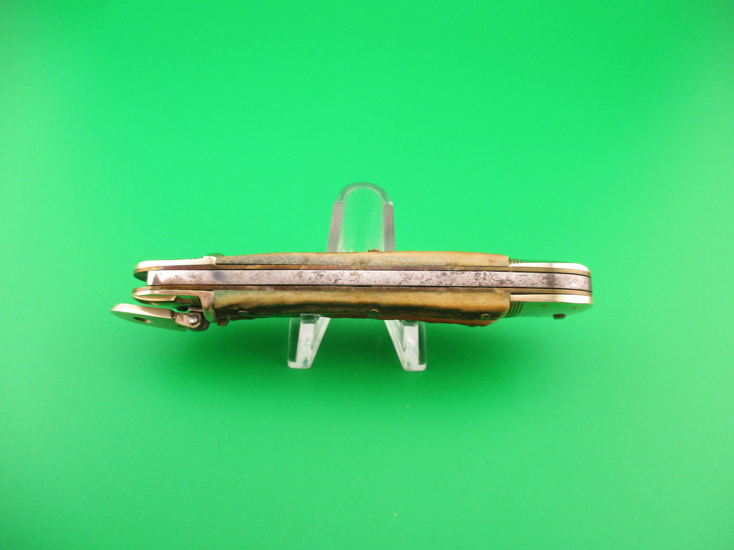 HUBERTUS SOLINGEN 11cm West German Lever Stag Camper automatic knife