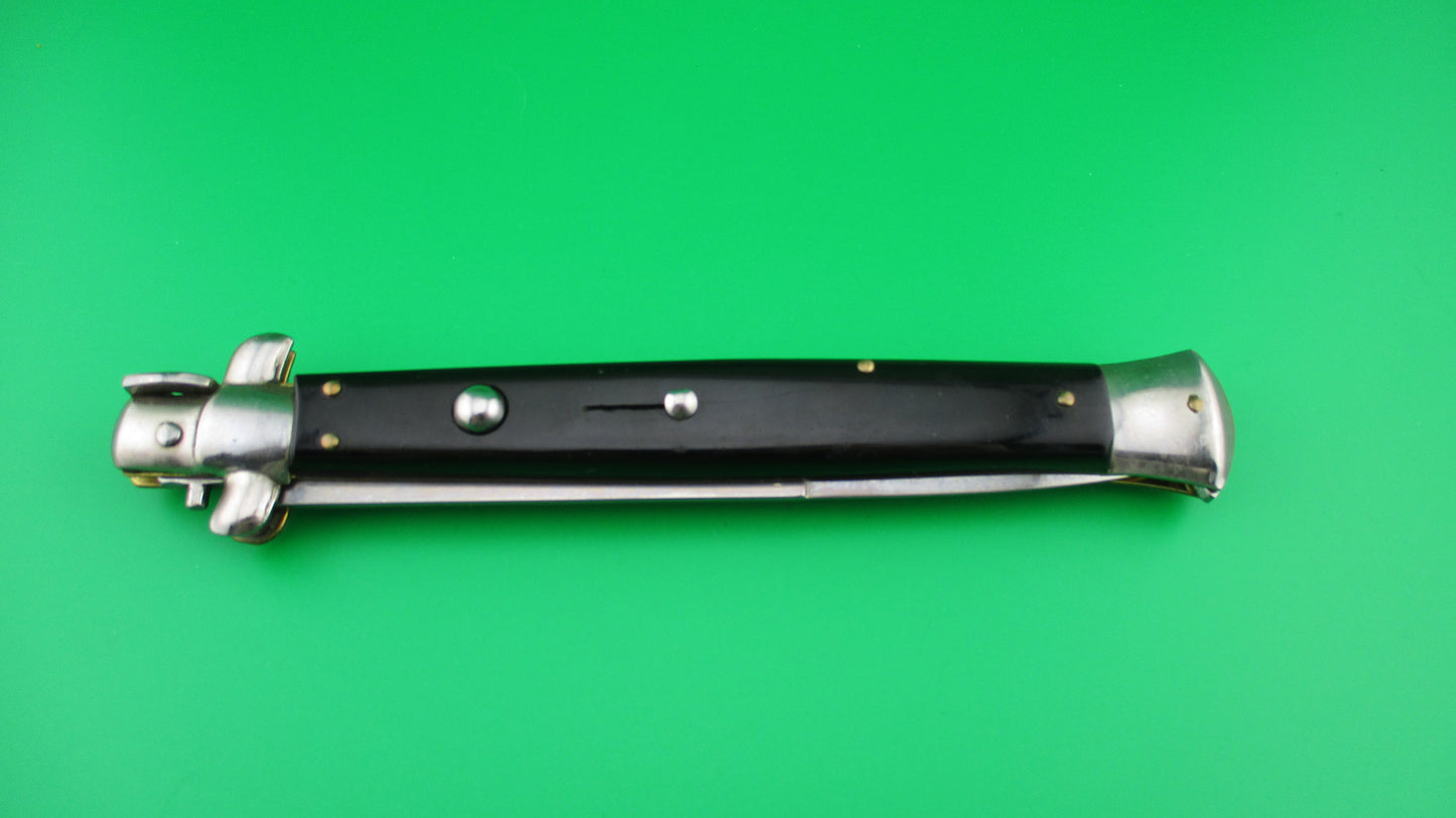 z INOX ITALY STAINLESS 33cm Italian Bayonet blade Black Stiletto switchblade knife