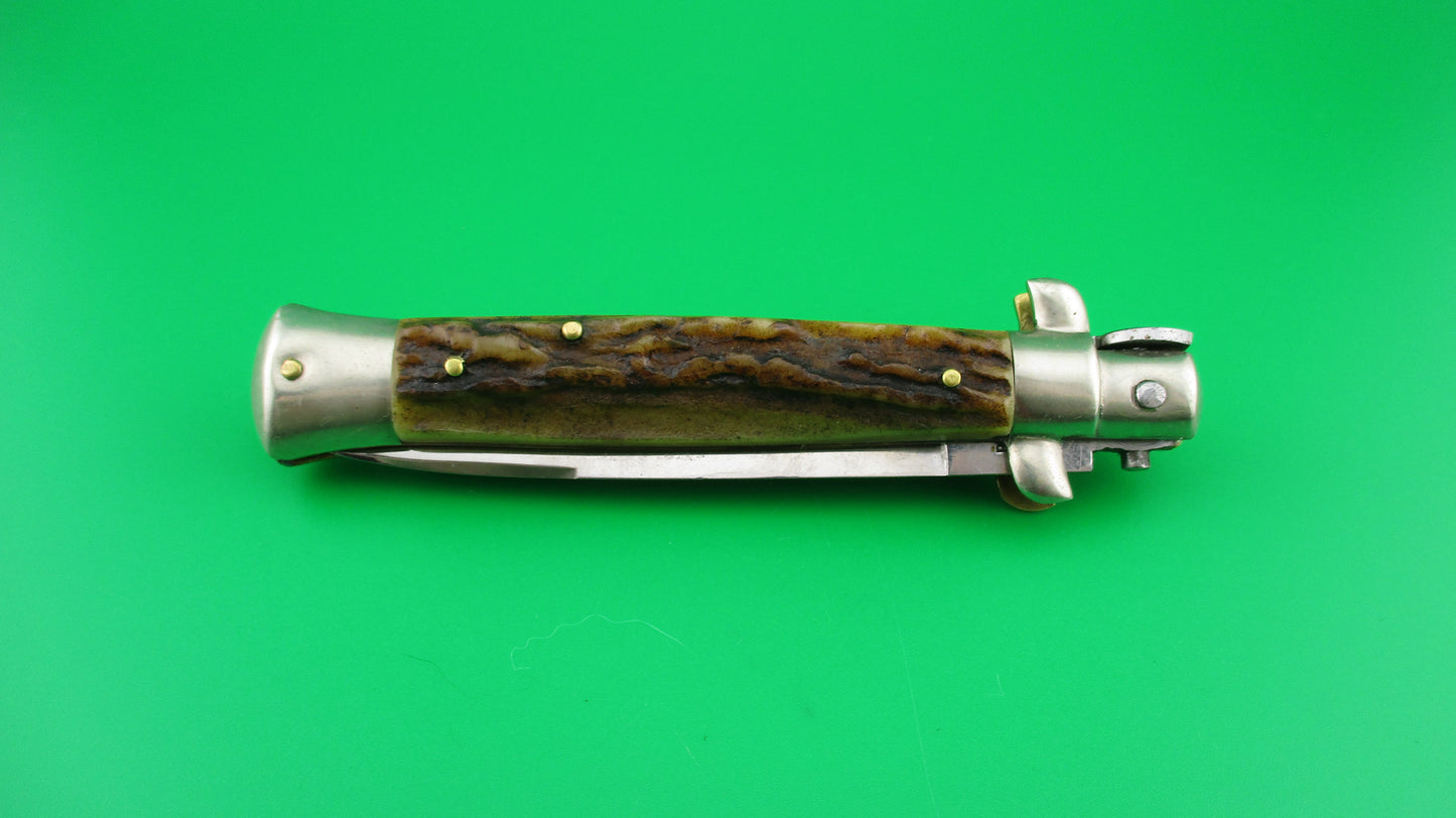 z C JUL HERBERTZ IMPORT 21cm Italian NOS Stag Transitional Swivel bolster switchblade