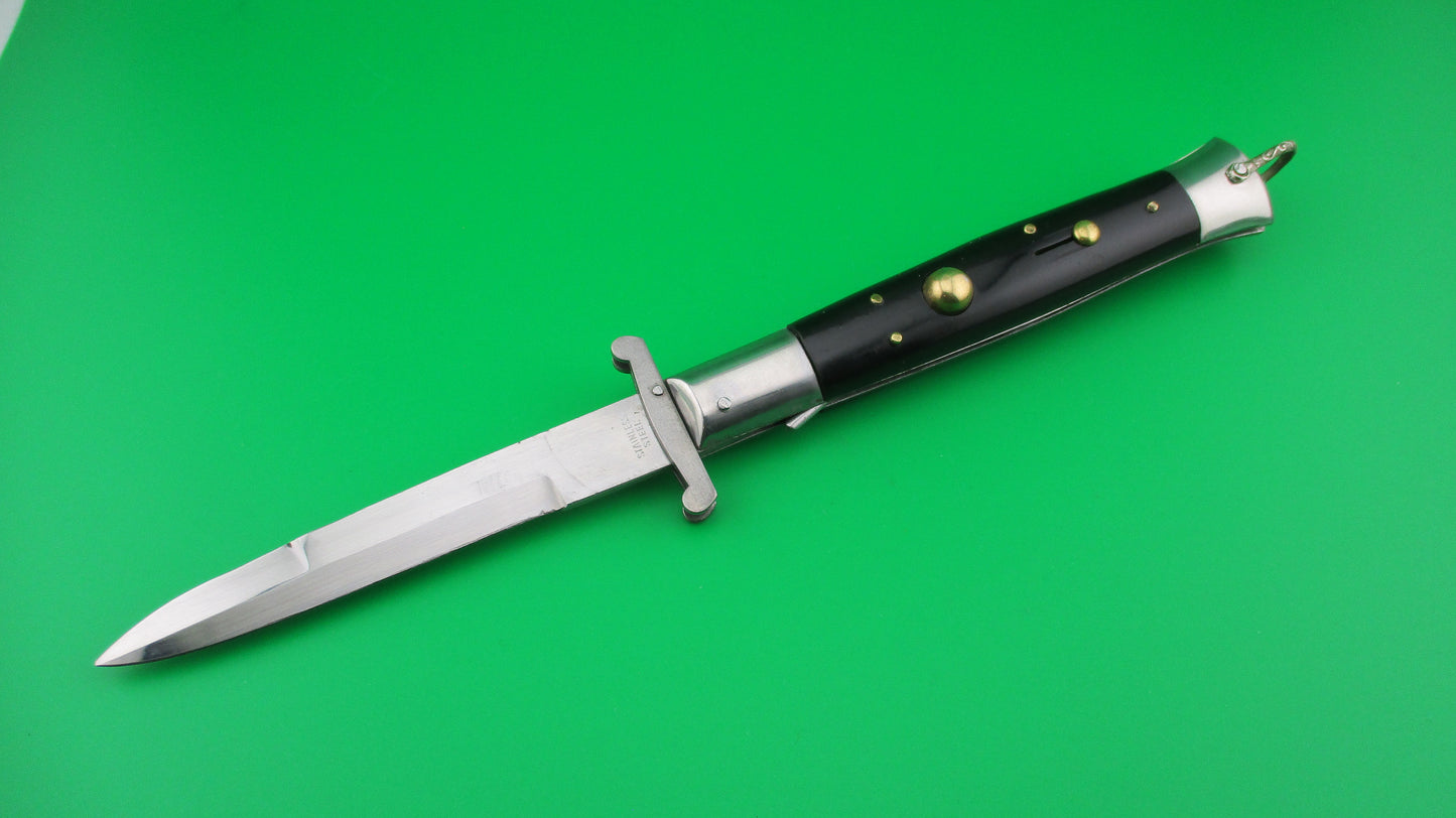 STAINLESS STEEL 22cm Rizzuto Estileto Milano Black automatic knife