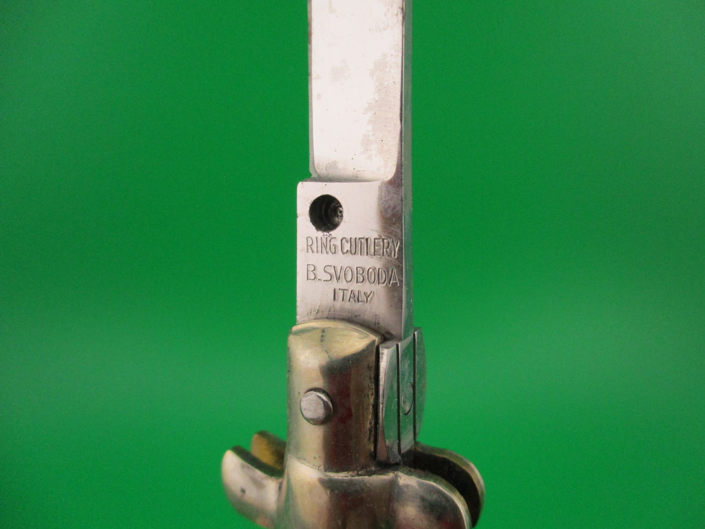 RING CUTLERY B SVOBODA ITALY 16cm Italian Picklock NOS vintage 1950s switchblade