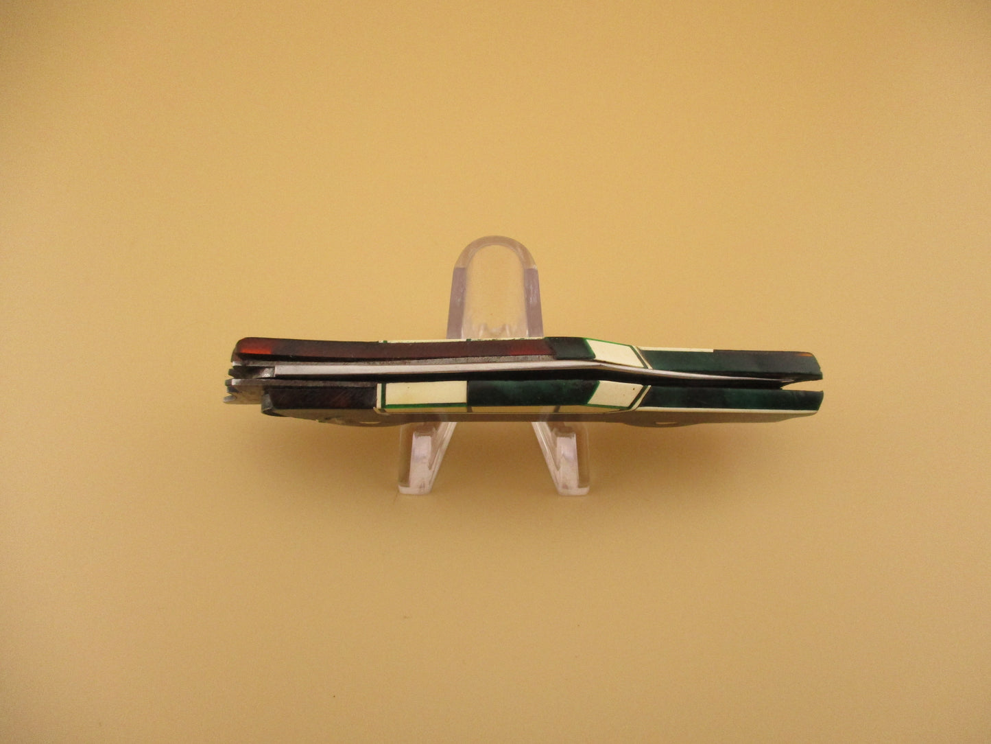 Vintage 11cm Russian Automobile Switchblade Green Car automatic Knife