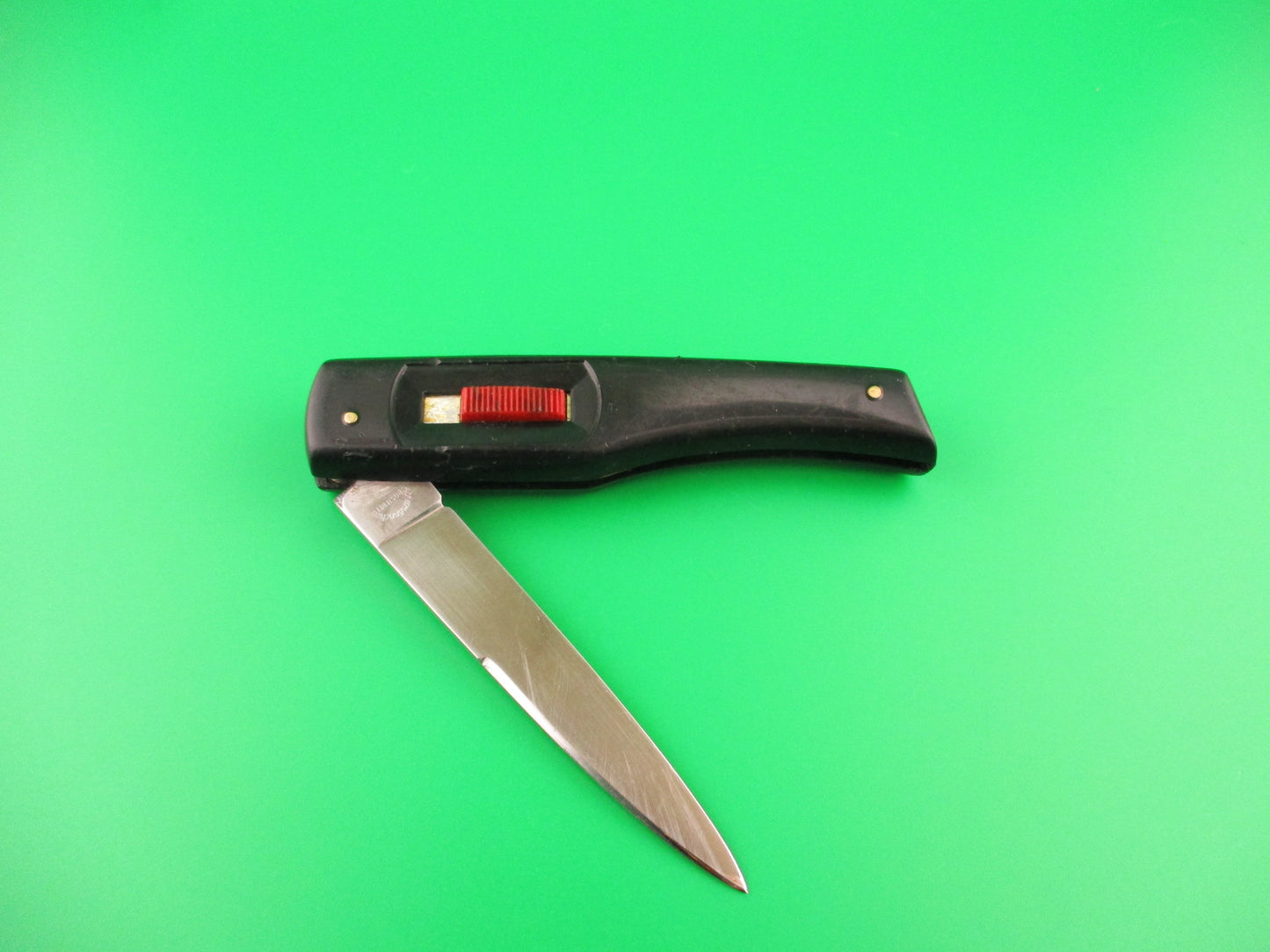 Ackermannchen ROSTFREI 20cm Italian Collini Flylock Black automatic knife