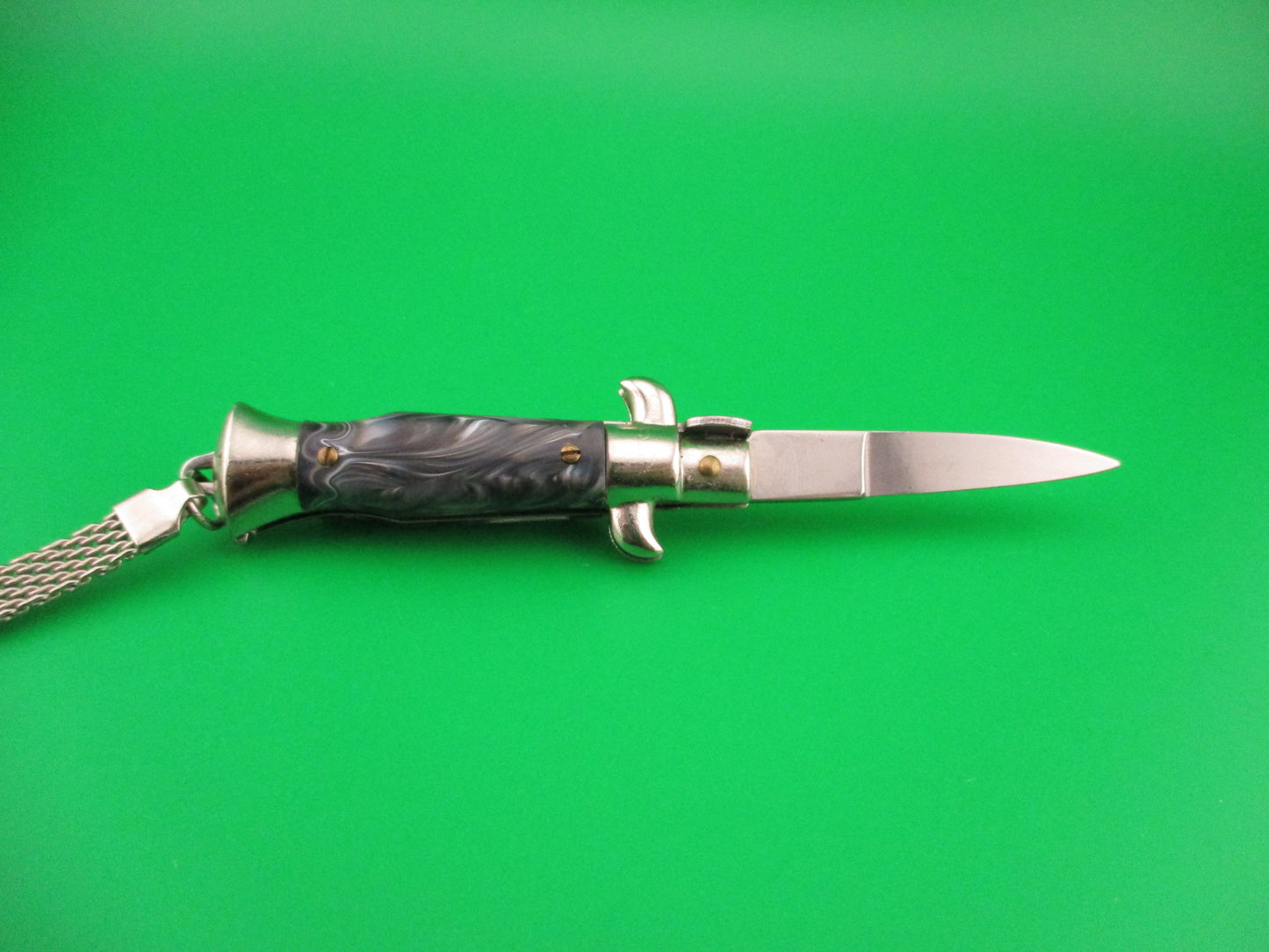 INOX ITALY 10cm Italian Stiletto picklock keychain automatic knife