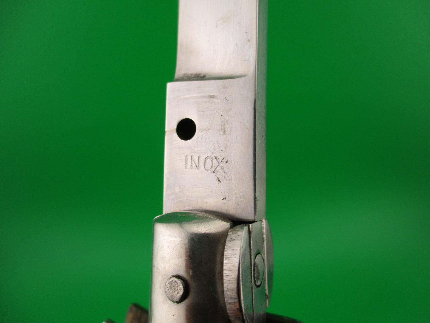 INOX 33cm Italian Transitional Stiletto Pearlex vintage automatic knife