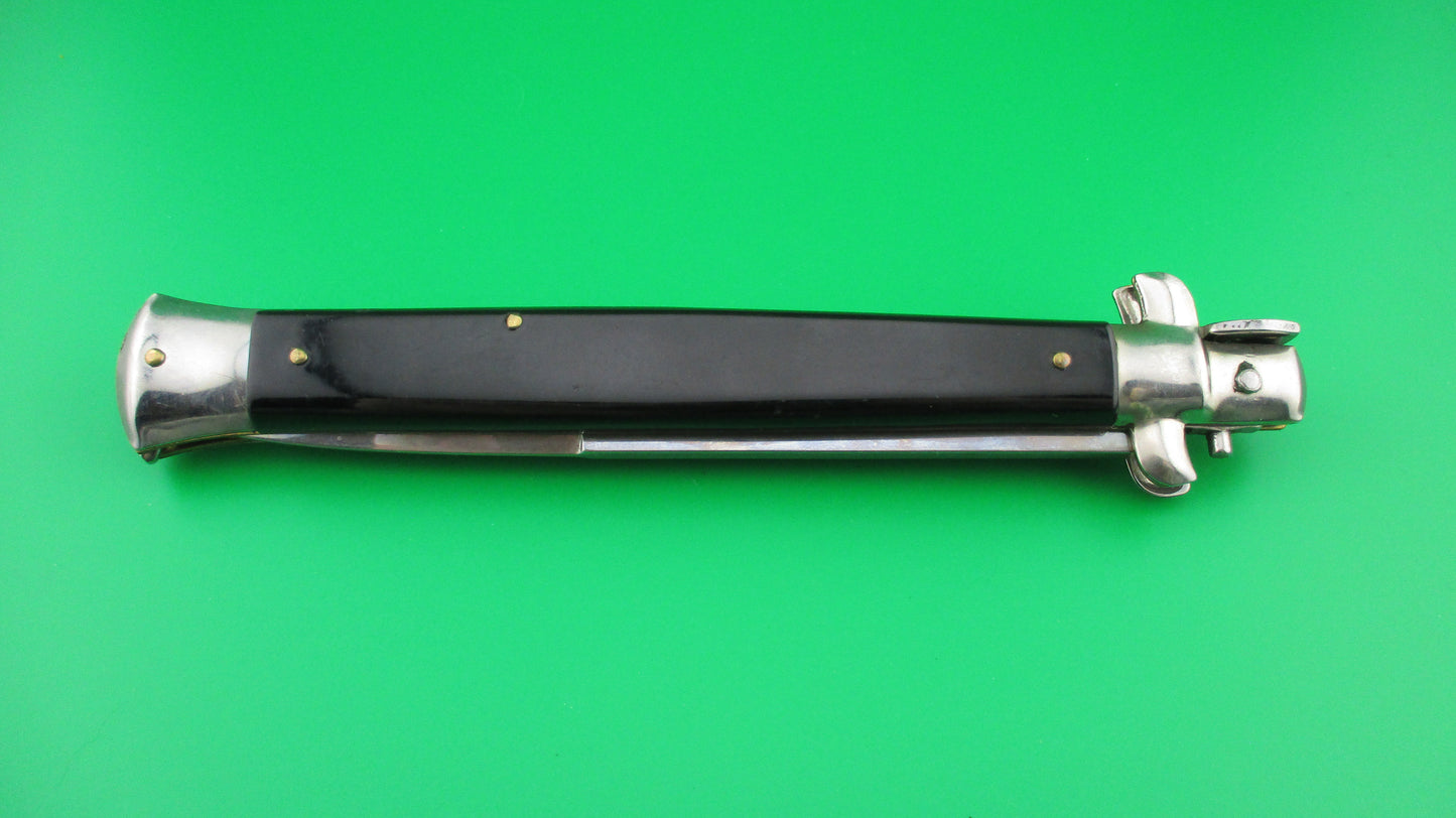 z INOX ITALY STAINLESS 33cm Italian Bayonet blade Black Stiletto switchblade knife
