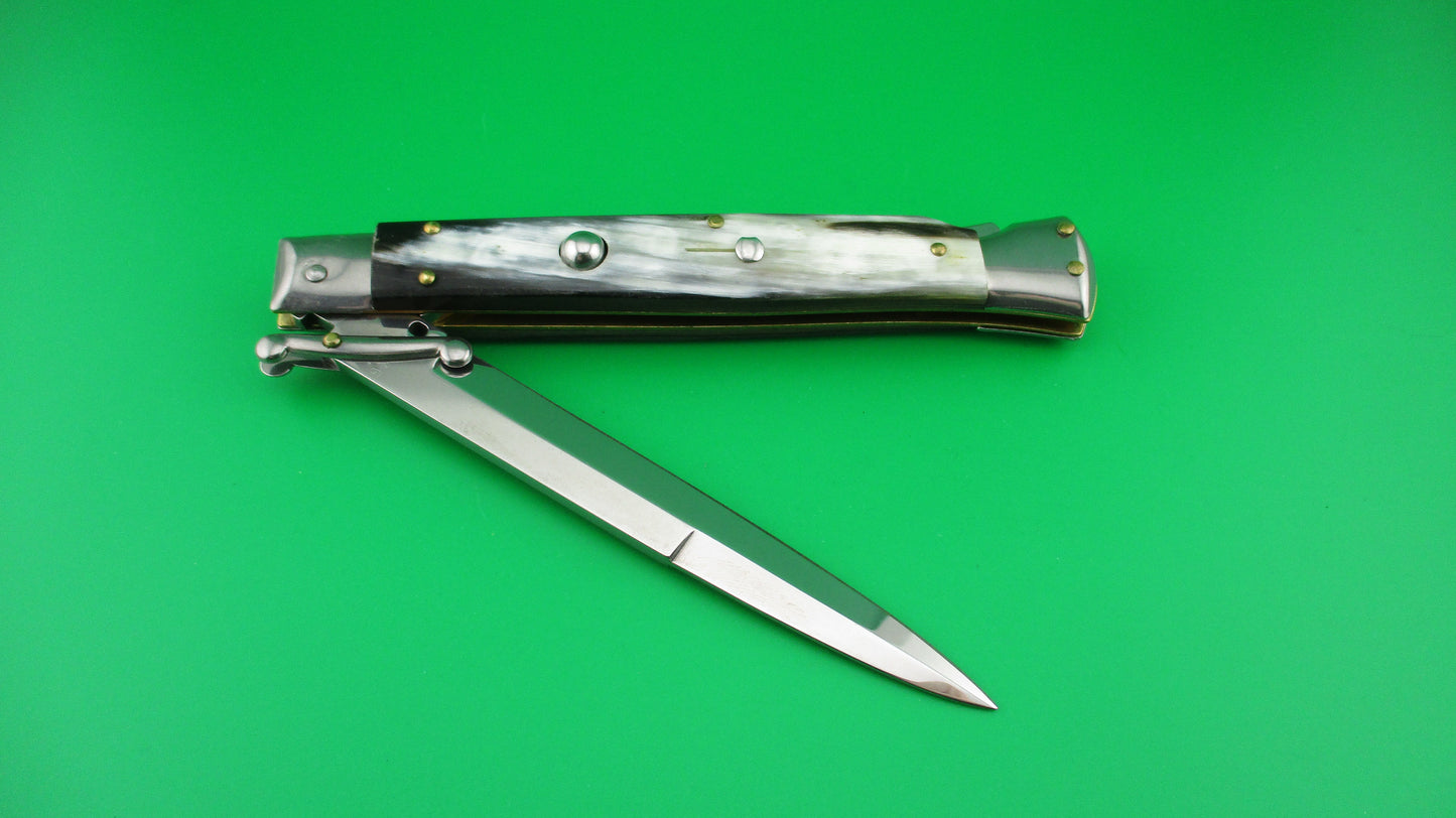 FRANK B 28cm Italian Swing Guard horn automatic knife like new