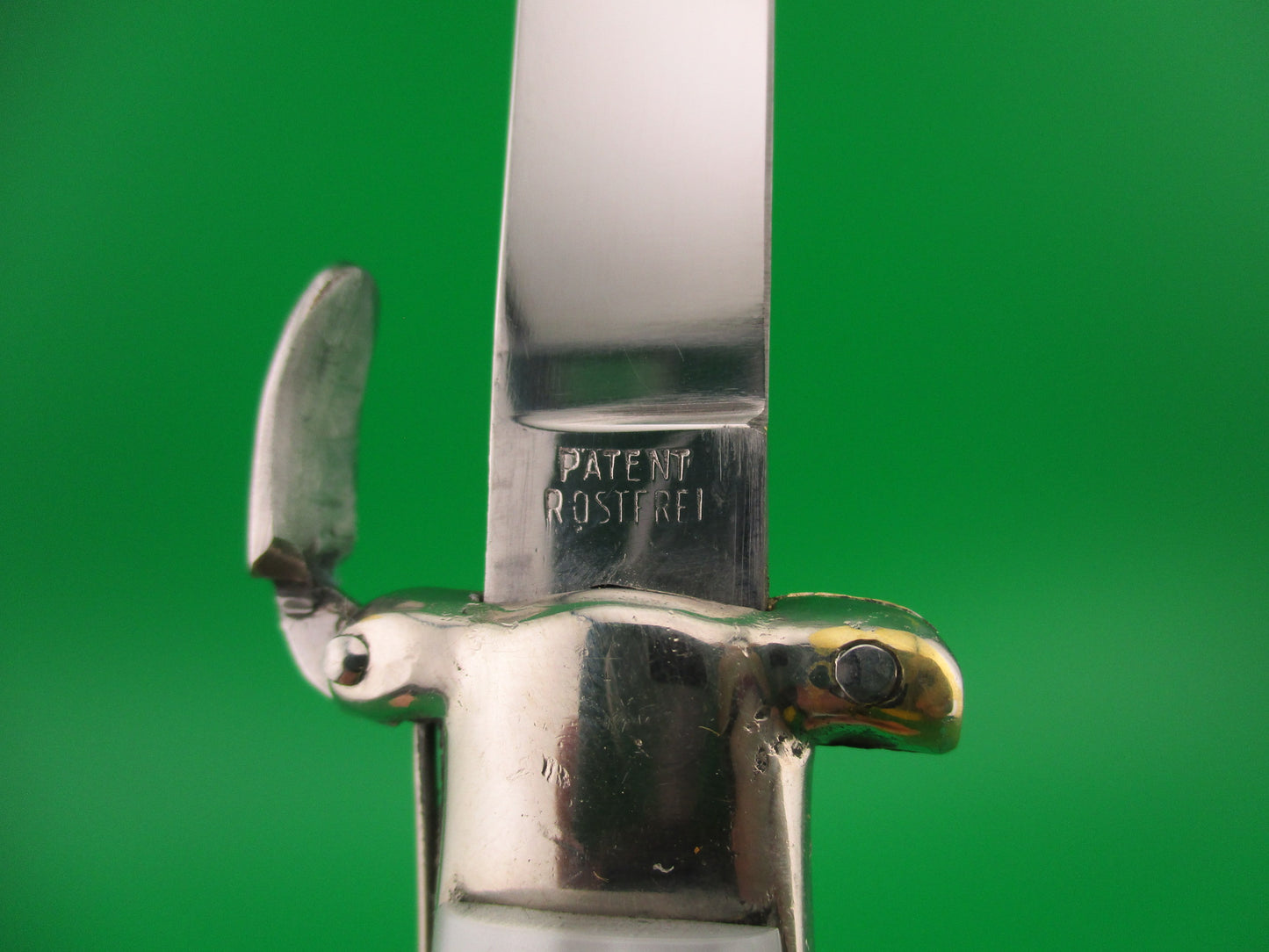 C JUL HERBERTZ 22cm 1960s Italian Trapdoor OTF Pearlex switchblade knife