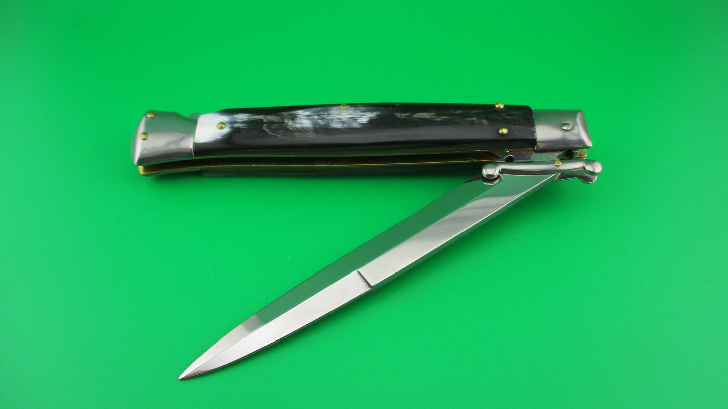 FRANK B 28cm Italian Swing Guard horn automatic knife like new