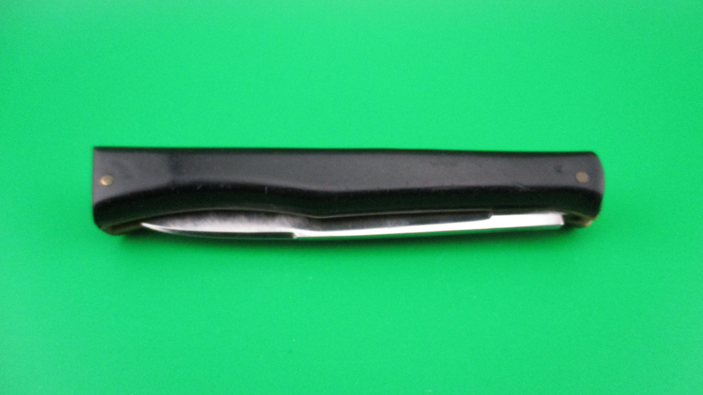 INOX PATENT 18cm Italian Ackermannchen style black automatic knife
