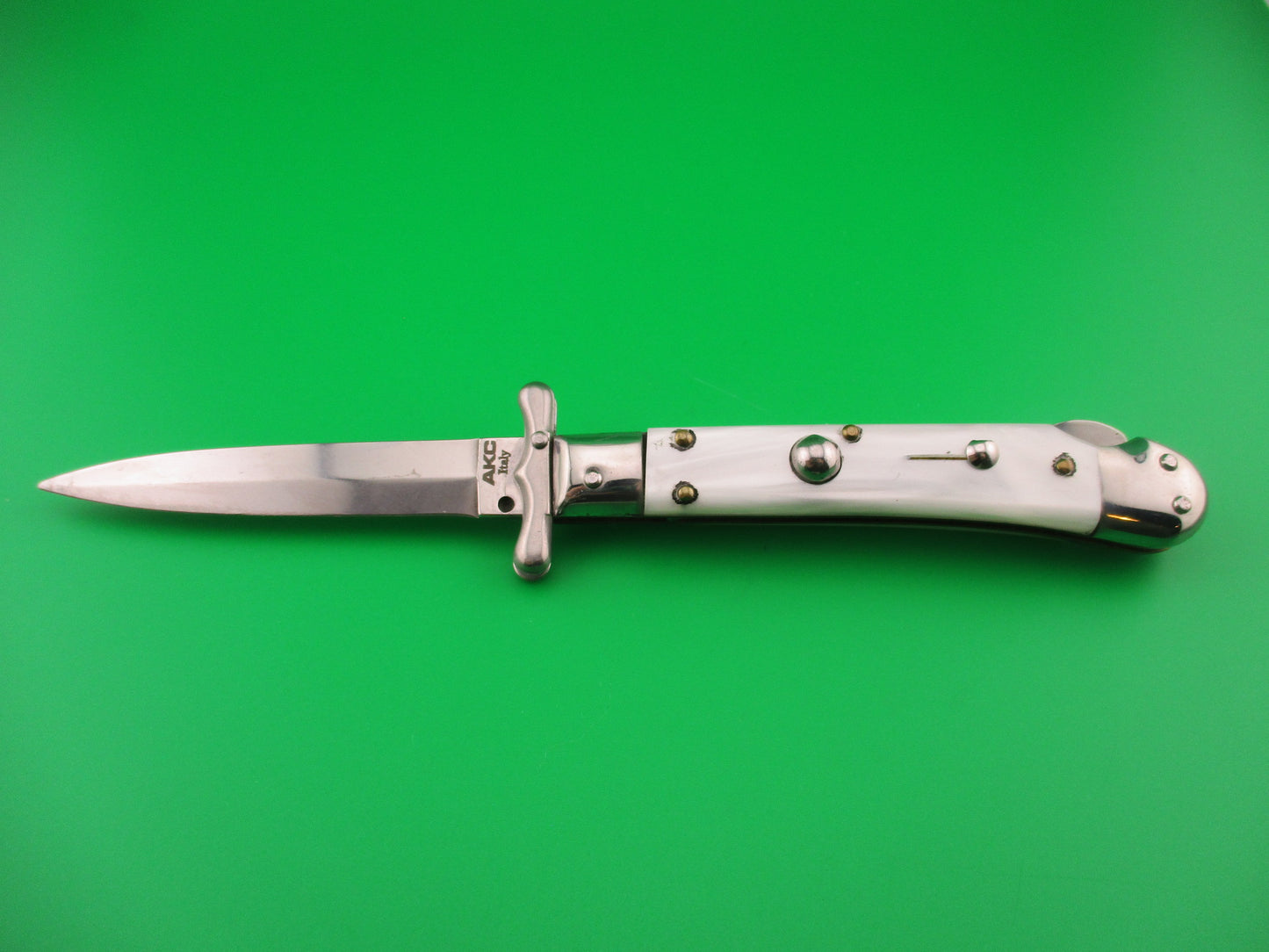 z AKC ITALY 19cm Italian Medici Swing Guard Pearlex automatic knife