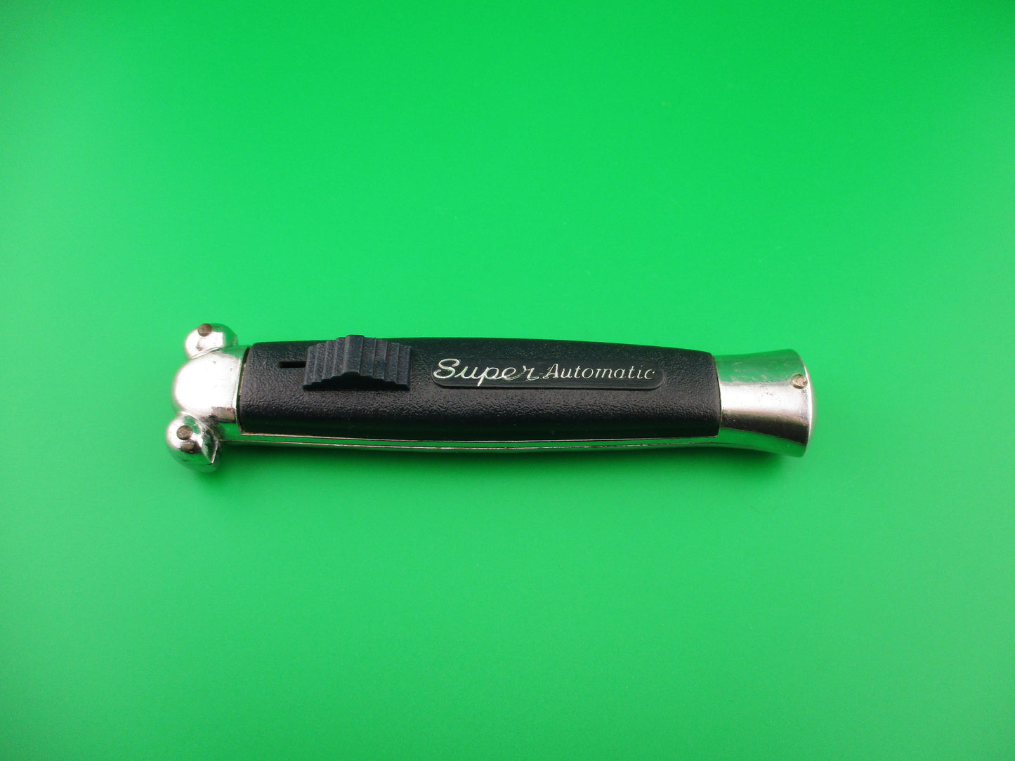 STAINLESS STEEL 21cm RARE Blue Super Automatic OTF DA vintage switchblade knife