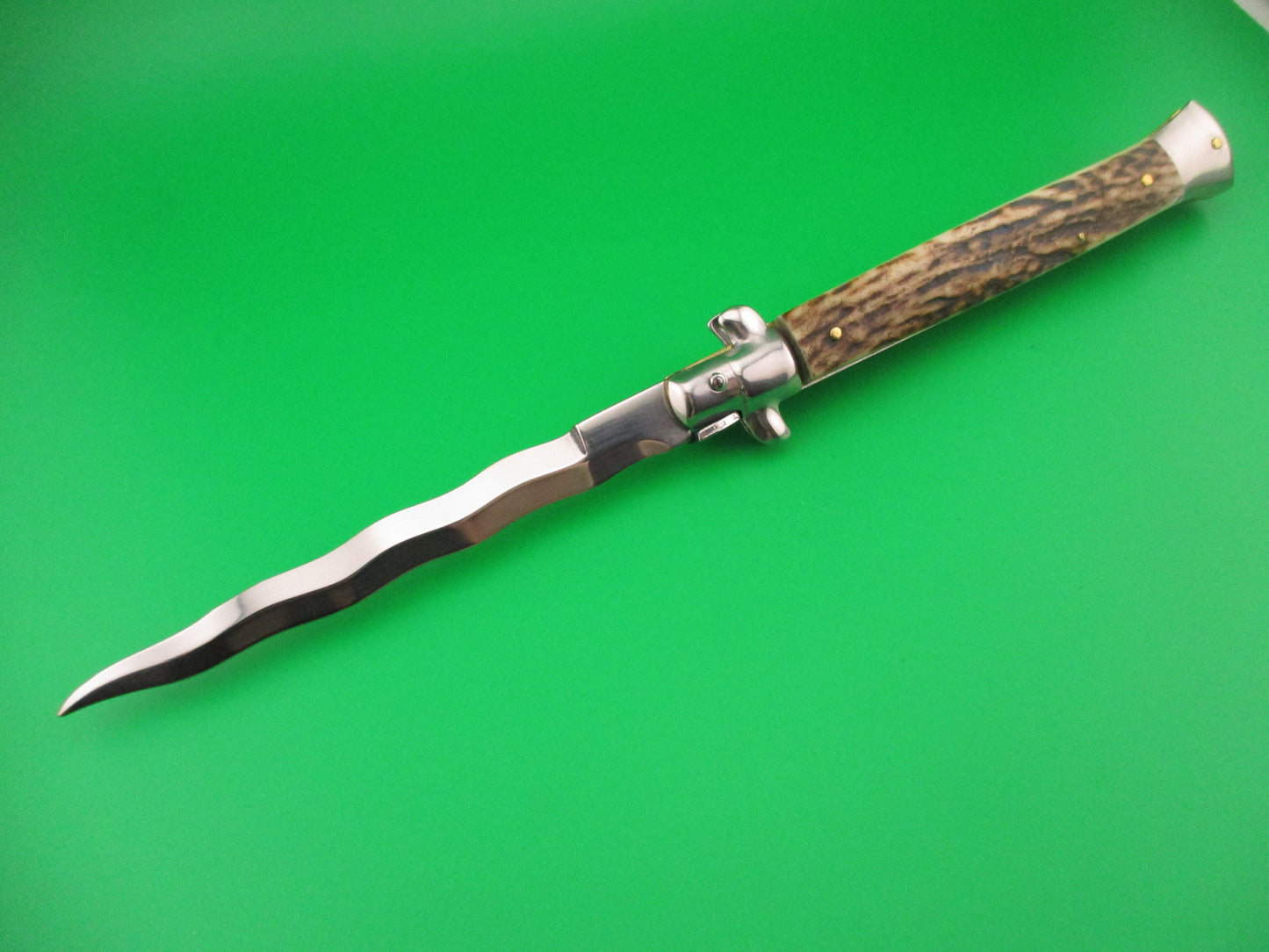 STILETTO ITALY 28cm Italian Stiletto KRIS Stag automatic knife