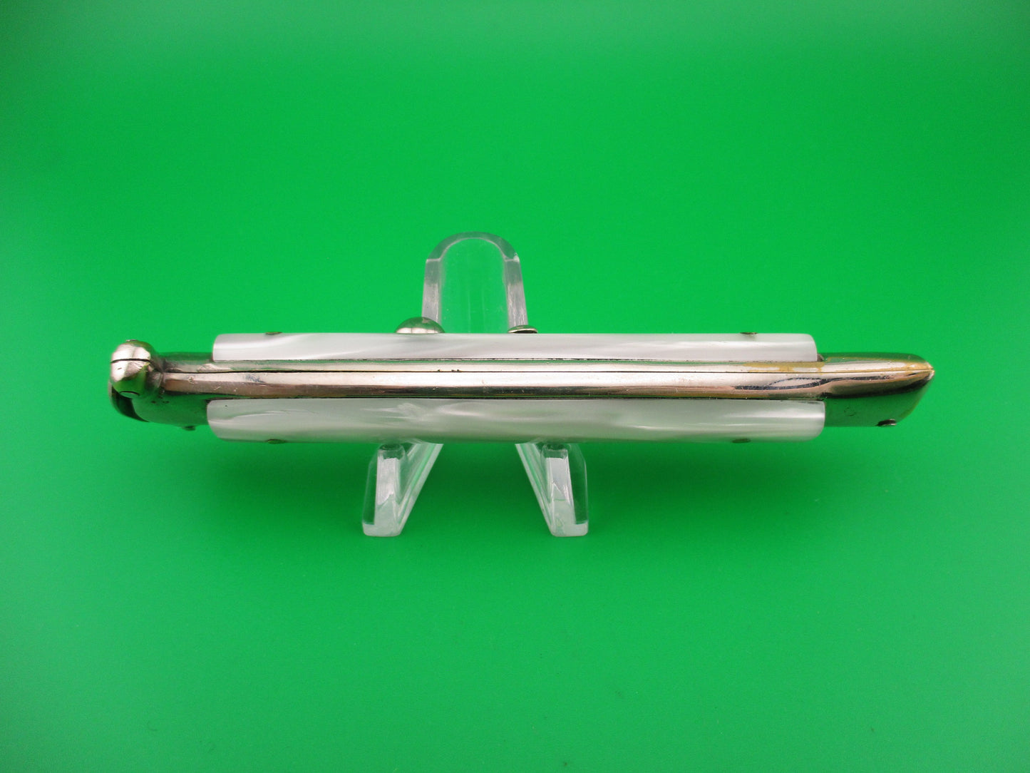 C JUL HERBERTZ 22cm 1960s Italian Trapdoor OTF Pearlex switchblade knife