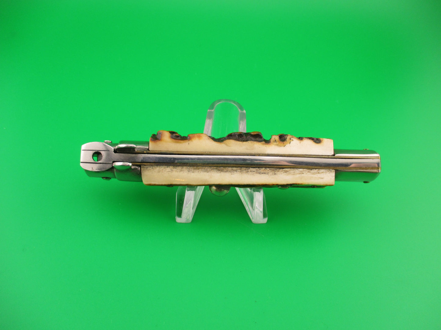 Rostfrei (slant) 20cm Italian Stiletto Stag ROSA ULIANA PRIMO automatic knife
