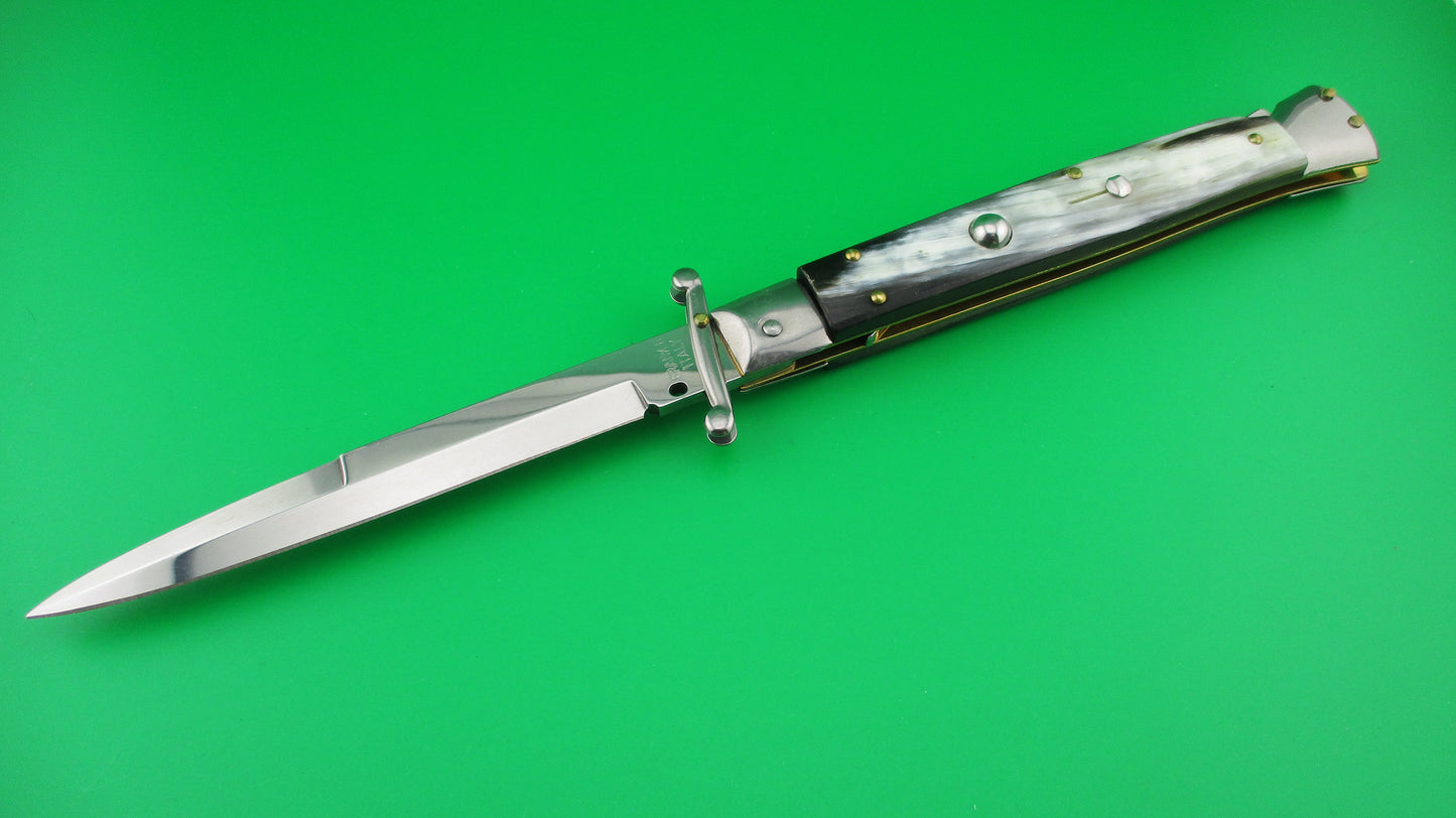 FRANK B 28cm Italian Swing Guard horn automatic knife like new