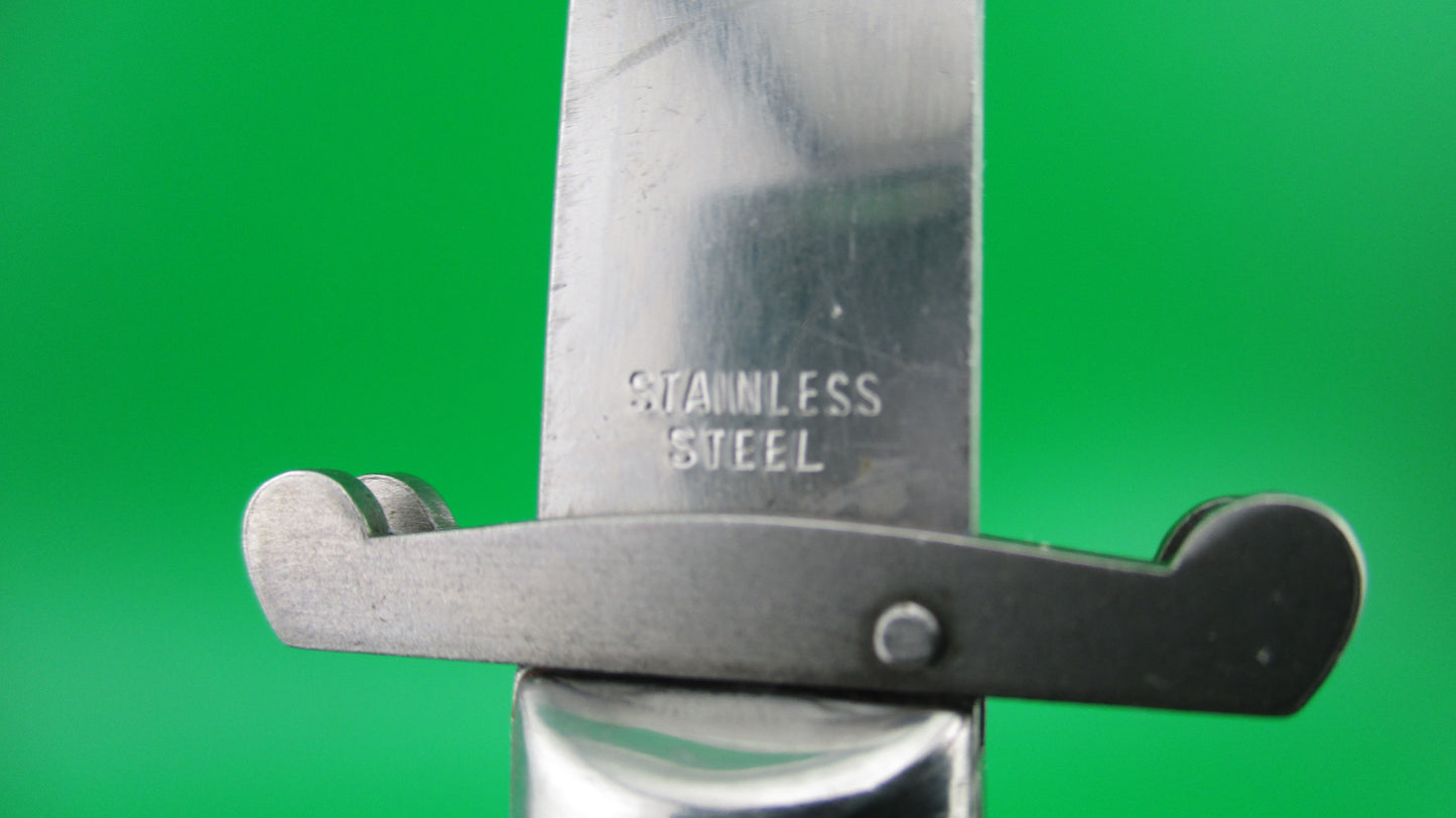 STAINLESS STEEL 22cm Rizzuto Estileto Milano Black automatic knife