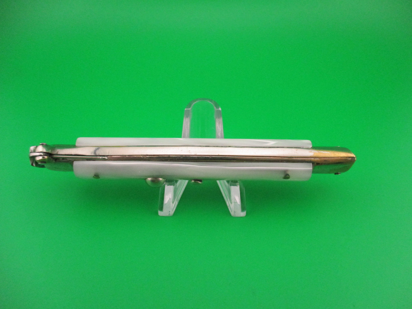 C JUL HERBERTZ 22cm 1960s Italian Trapdoor OTF Pearlex switchblade knife