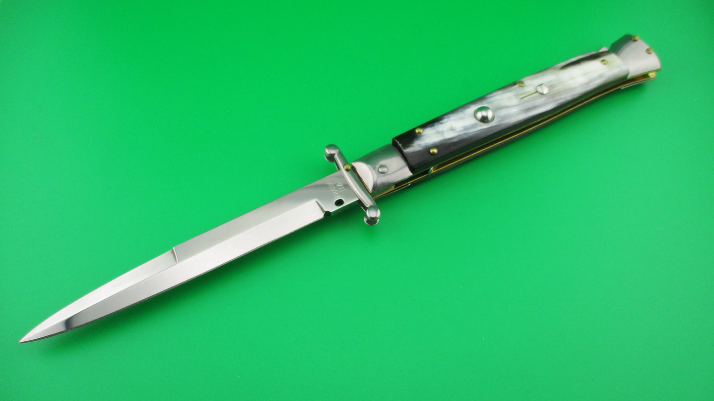 FRANK B 28cm Italian Swing Guard horn automatic knife like new