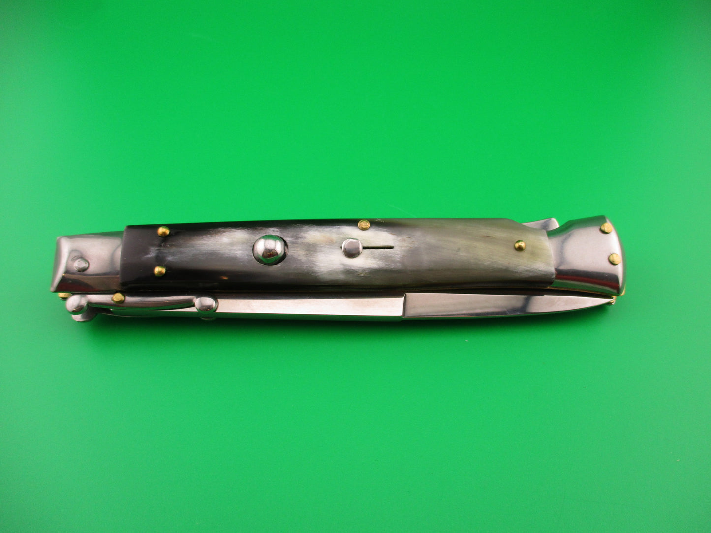 FRANK B ITALY 28cm Italian Swing Guard Brazilian horn automatic knife