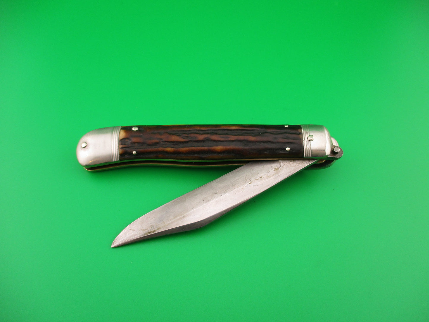 UNION CUT CO OLEAN NY USA Antique Teardrop Lever Henckels automatic knife